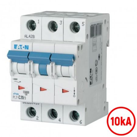 Automatski osigurač 20A C 10kA PL7-C20/3 263410 Eaton