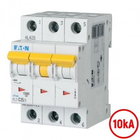 Automatski osigurač 25A C 10kA PL7-C25/3 263411 Eaton 