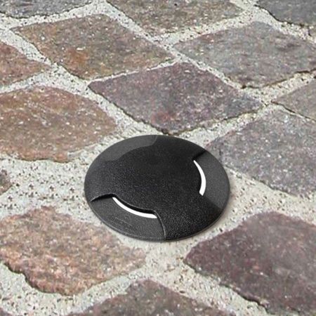 CECI 90 3L CCT 2700-4000K okrugla crna spoljna ugradna lampa 1xGU10 LED 3.5W sij. uključena uz proizvod 1F3.000.000.U1K Fumagalli