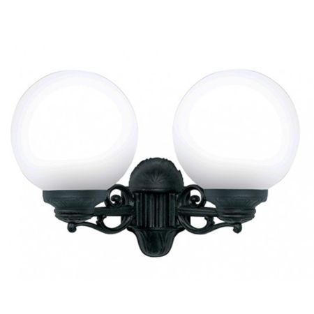 PORPORA/G250 crna zidna lampa na gore/dole IP55 2xE27 G25.141.000.E27 Fumagalli