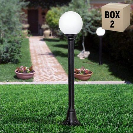 MIZAR/G250 crna stubna lampa IP55 1xE27 filament LED 6.5W E27-sijalica uključena uz proizvod G25.151.000.F1R Fumagalli