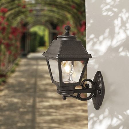 BISSO/MARY crna zidna lampa 1xE27 Q18.131.000.E27