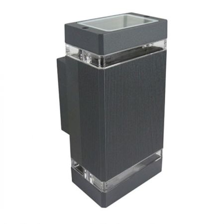 M035 A ANTRACIT SIVA 2xGU10 max.35W lampa zidna IP44 Mitea Lighting