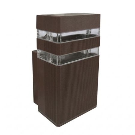 M036 II B BRAON dva reda 1xGU10 max.35W zidna lampa IP44 Mitea Lighting