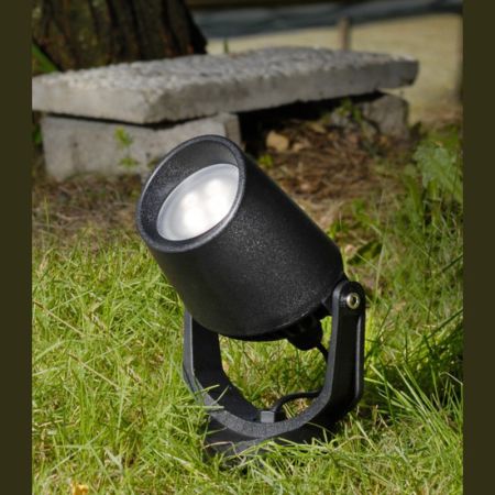 MINITOMMY EL ubodna lampa crna IP66 1xGU10 LED 1x3.5W 4000K-sijalica uključena uz proizvod 1M2.000.000.U1L Fumagalli
