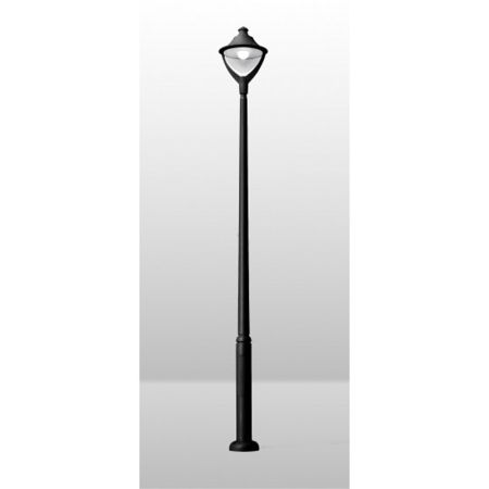 EKTOR 2500 /BEPPE 400 crna parkovska stubna lampa 1xE27 power LED30W 4000K-sijalica uključena uz proizvod P50.361.000.Q1L ulična Fumagalli