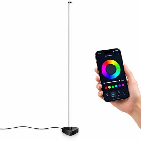 M21004-BT 12W RGB crna LED podna lampa sa daljinskim i adapterom IR+BT+APP Smart Mitea Lighting