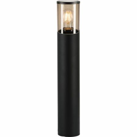 M916 S CRNA+SMOKY 1xE27 max. A60 IP54 bastenska stubna lampa Mitea Lighting
