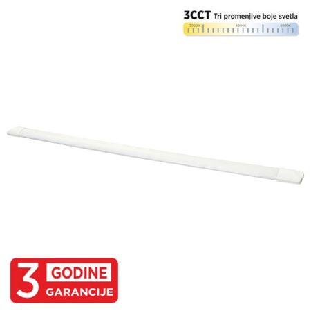 M203850-W BELA 36W IP20 LED strela 3CCT 3000/4000/6500K 1200x60x28mm 3Y Mitea Lighting