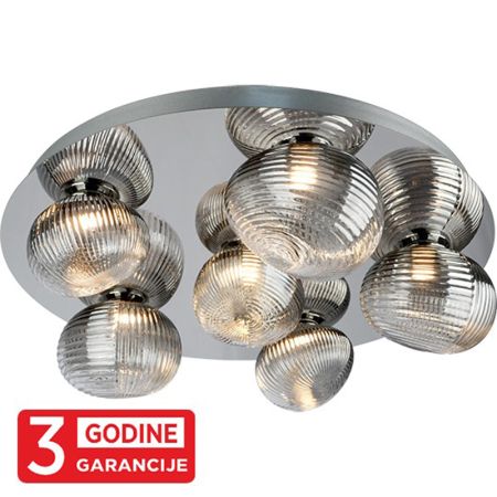 PRISMA LED MAC9401-6 hrom+smoky plafonska lampa 6x4W 3000K 3y Mitea Lighting
