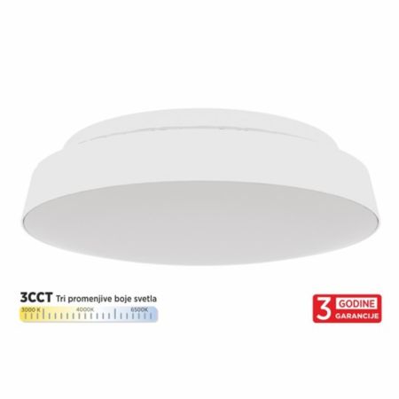 M205780 20W 3CCT 3000/4000/6500K + HALO CCT bela IP20 fi280mm okrugla LED plafonjera 3Y Mitea Lighting