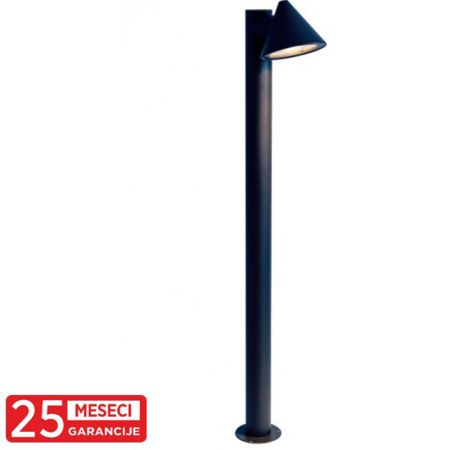 M2018/100-C IP44 1xGU10 MAT CRNA stubna spoljna lampa Mitea Lighting