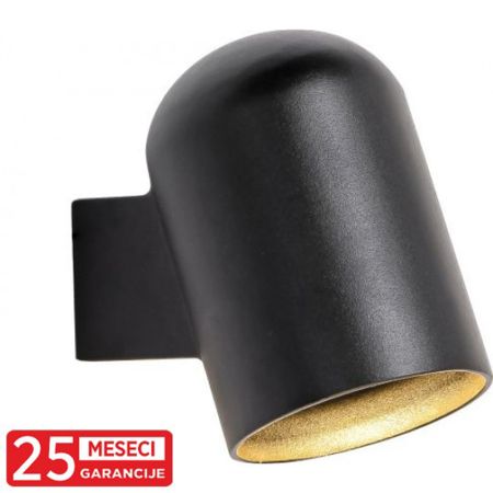 M245-C IP65 1xGU10 MAT CRNA zidna spoljna lampa Mitea Lighting
