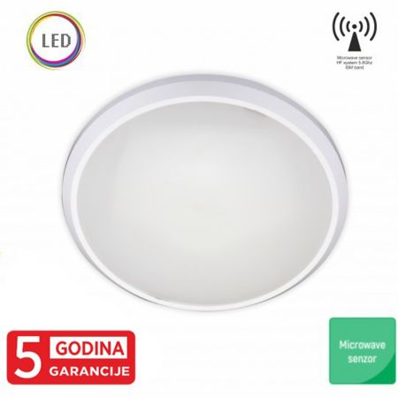 M271-C 12W IP20 okrugla LED plafonjera sa microwave senzorom pokreta fi250x56mm ISM band IK10 5Y Mitea Lighting