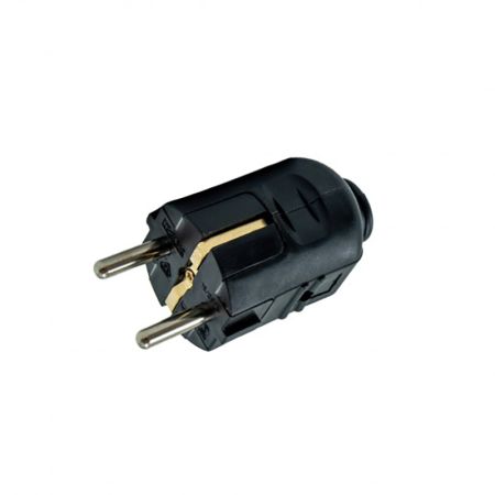 PM-30-C crni PVC dvopolni utikač sa kontaktom za uzemljenje 16A 250V 3680W Mitea Electric