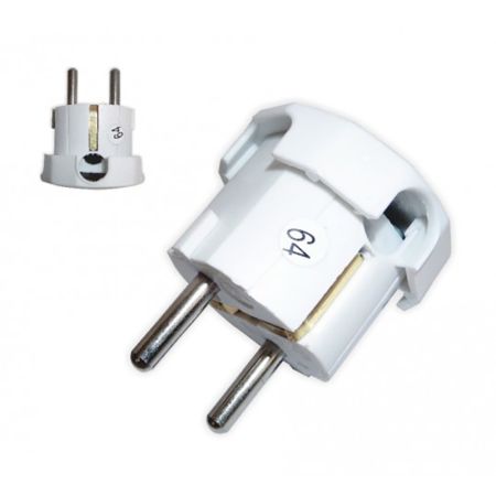 PM-33 PVC dvopolni utikač L beli 16A 250V 3680W Mitea Electric