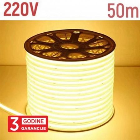 MLA-320D-COB 10W/1m 220V 3000K IP65 set 50m kotur COB LED traka - svetleći niz 320 LED/1m Mitea Lighting