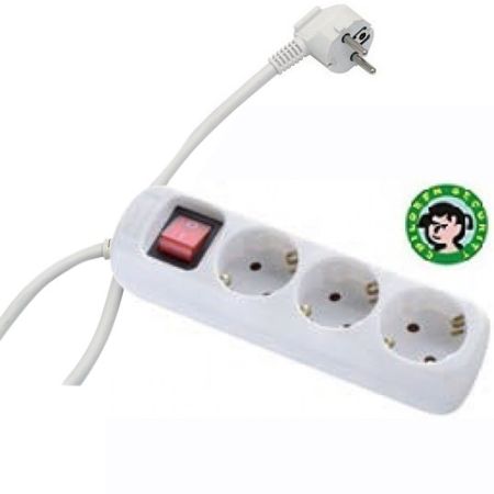 ME-PK3P-2M DZ 16A 250V 3680W 3x1.5mm2 prenosna nerastavna trostruka priključnica (produžni kabl) sa prekidačem Mitea Electric
