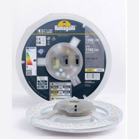 GX53 LED 15/9W CCT 2700/4000K H7.LED.G53.CCT Fumagalli